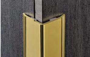 PEGOL 15 - Угол PROEDGE OT 15х15 мм, латунь полированная, цвет золото, длина 2700 мм